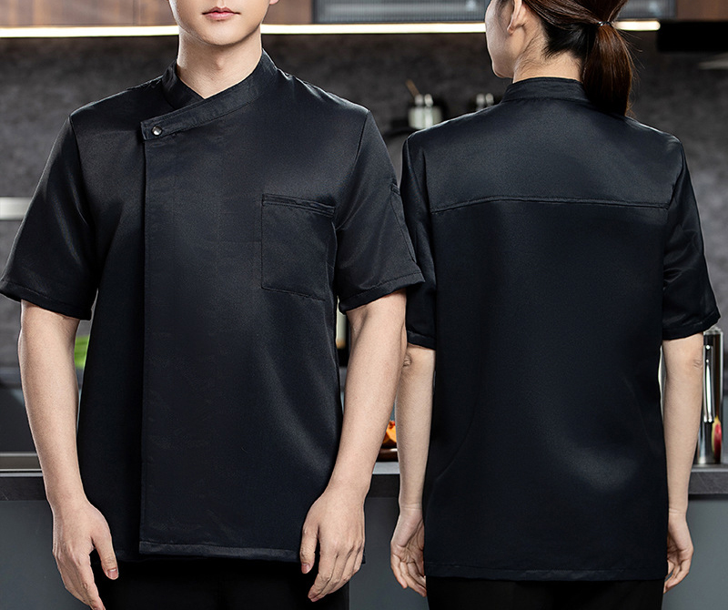 黑色廚師服大尺碼